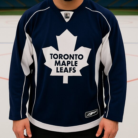 NHL Authentic Reebok Toronto Maple Leafs Hockey Jersey Rare Size S - Picture 1 of 7